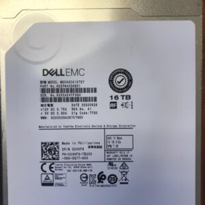Dell 16TB Enterprise/ServerSeries 512e 7.2RPM SAS 12Gbps Hot-plug Hard drive